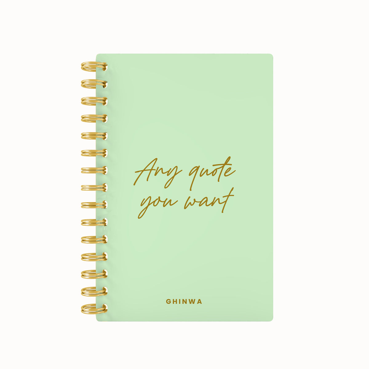 Any quote in this style foil daily planner