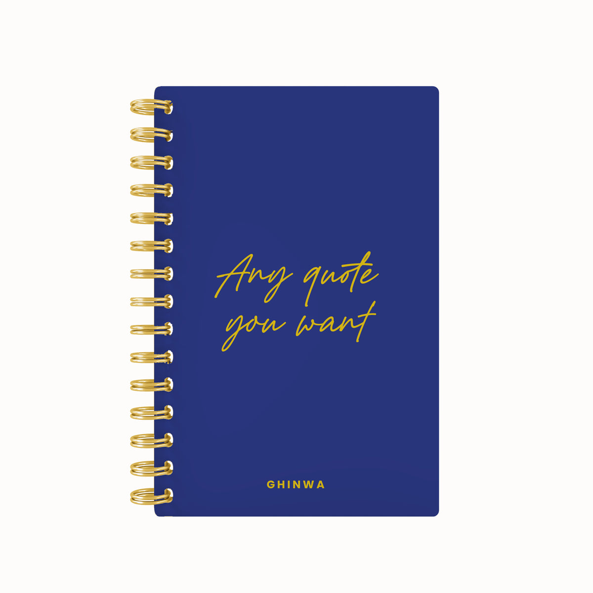 Any quote in this style foil daily planner