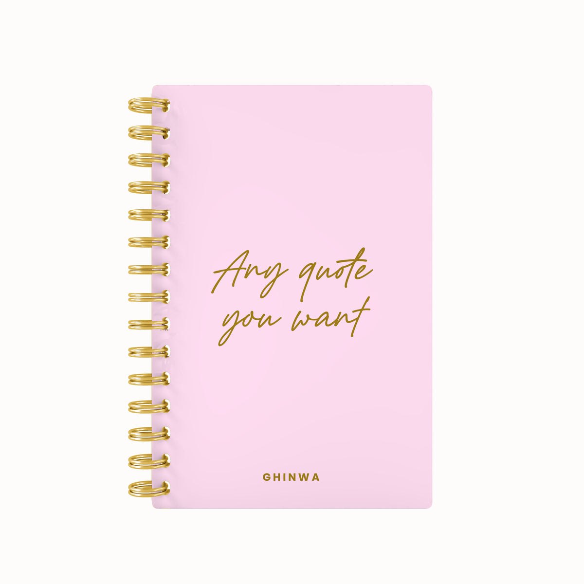Any quote in this style foil daily planner