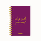 Any quote in this style foil daily planner