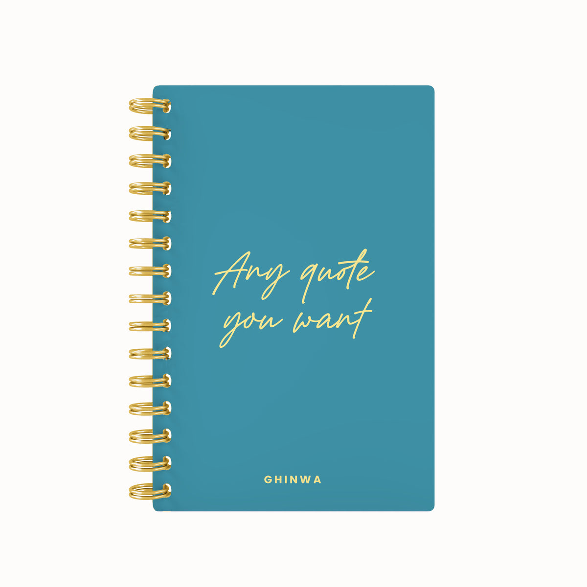 Any quote in this style foil daily planner