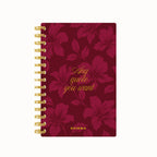 Any quote u want script full bloom foil daily planner