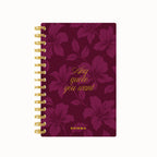 Any quote u want script full bloom foil daily planner