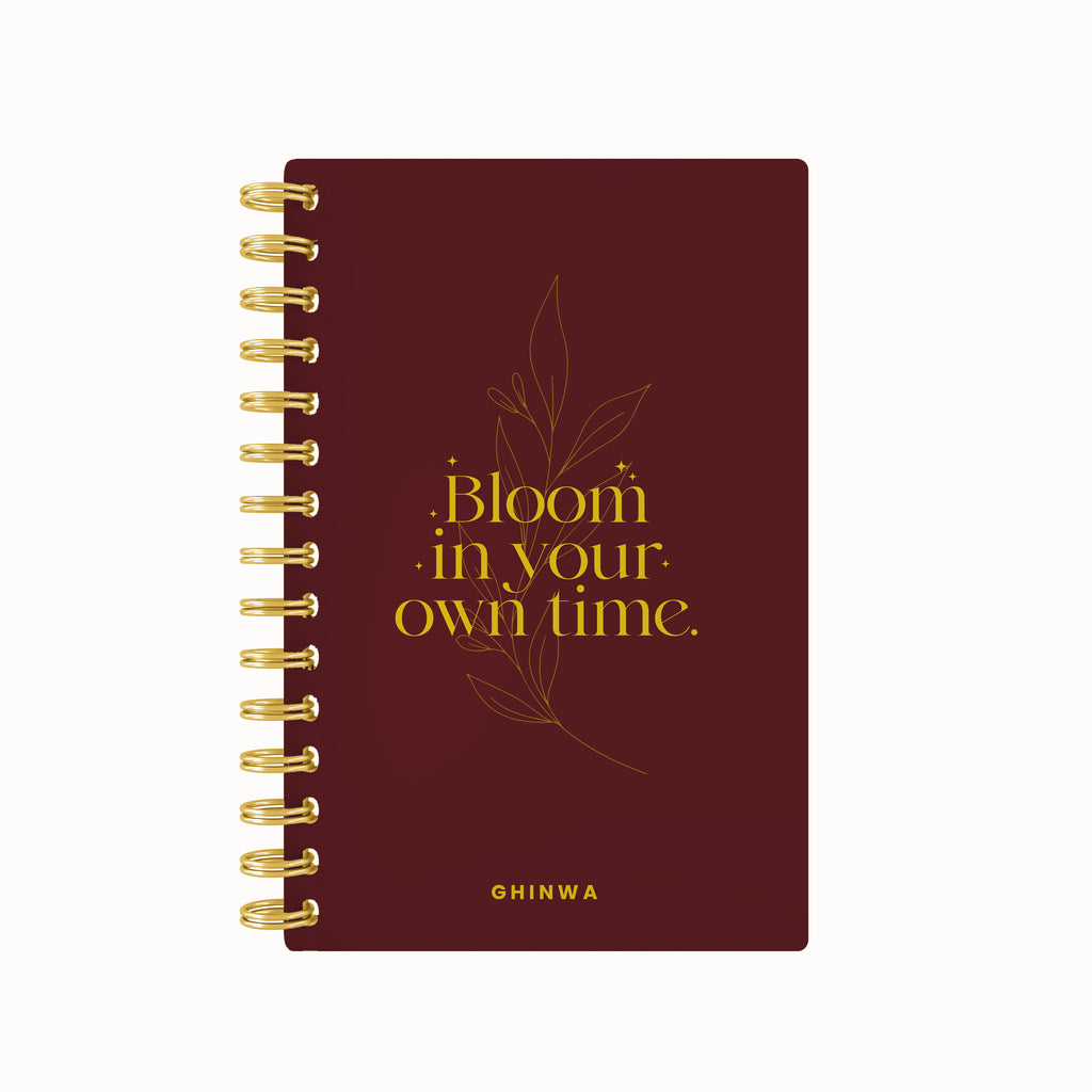 Bloom in your own time foil daily planner