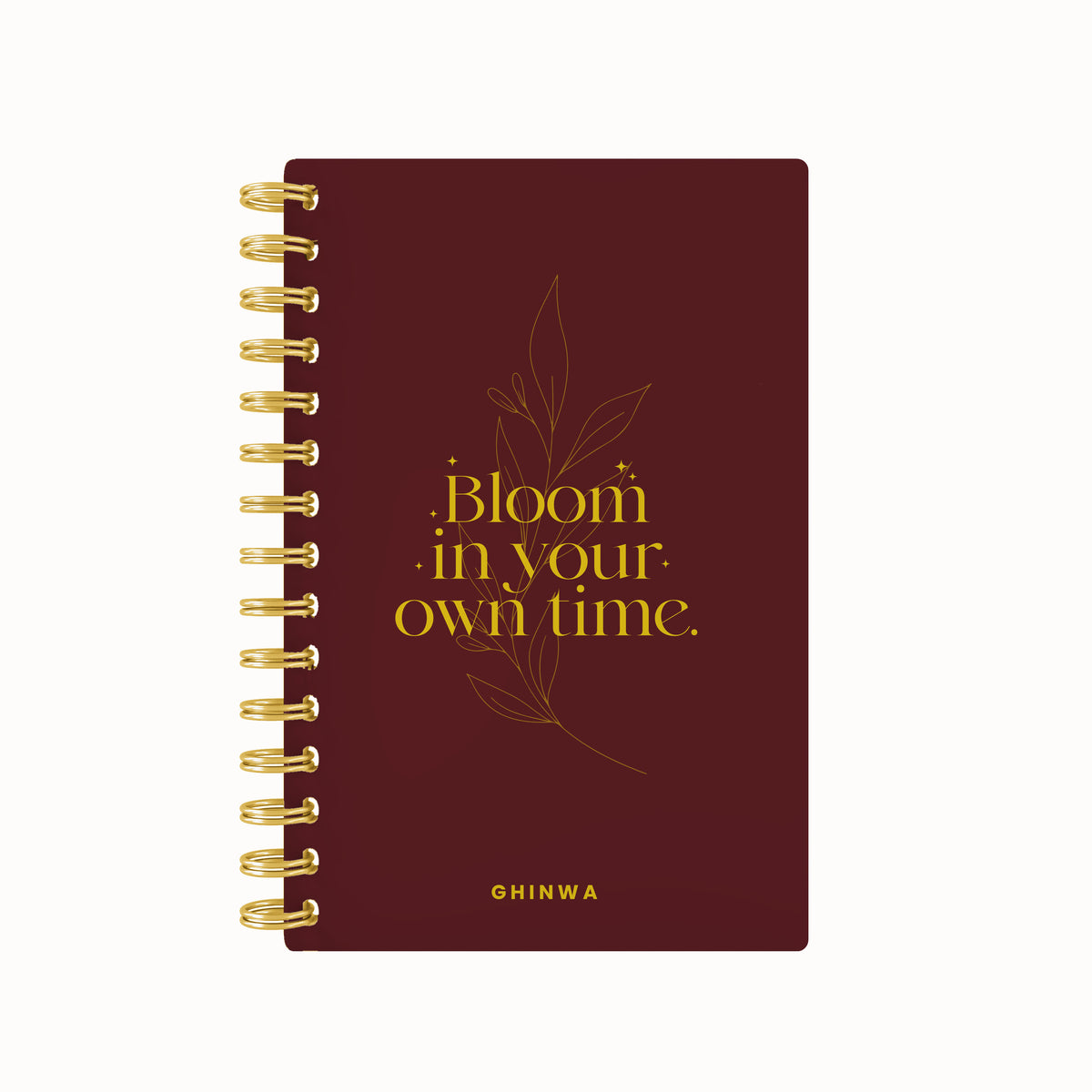 Bloom in your own time foil daily planner