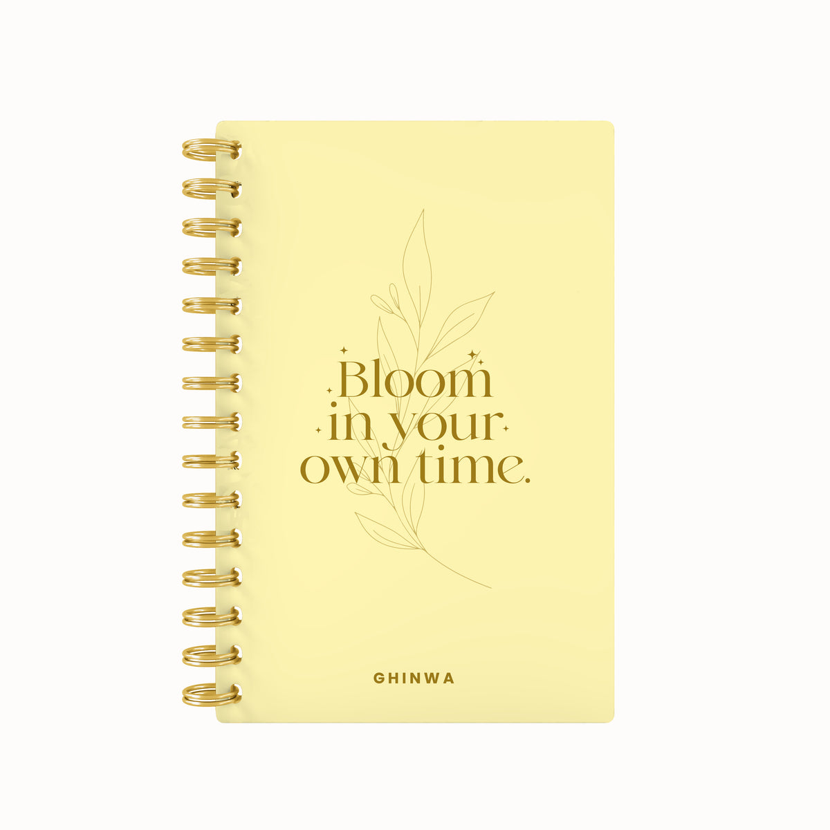Bloom in your own time foil daily planner