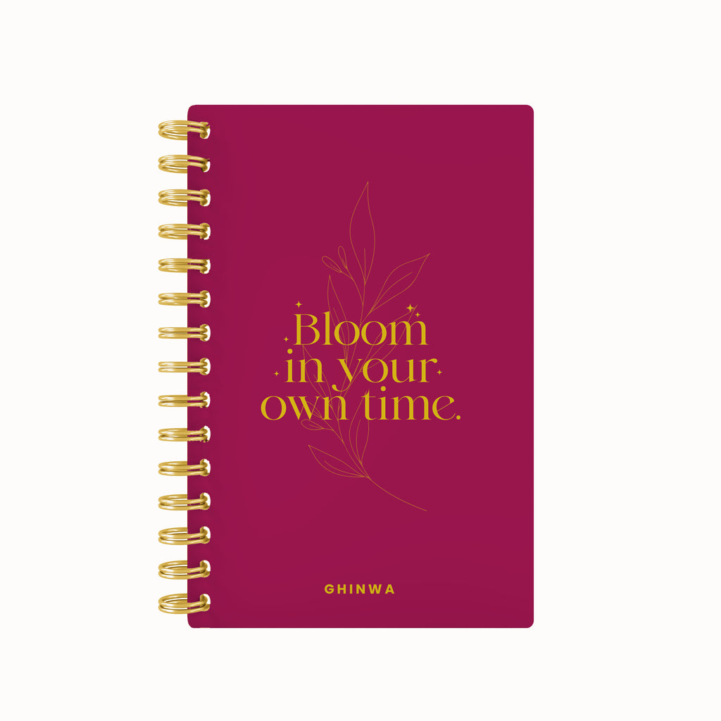 Bloom in your own time foil daily planner