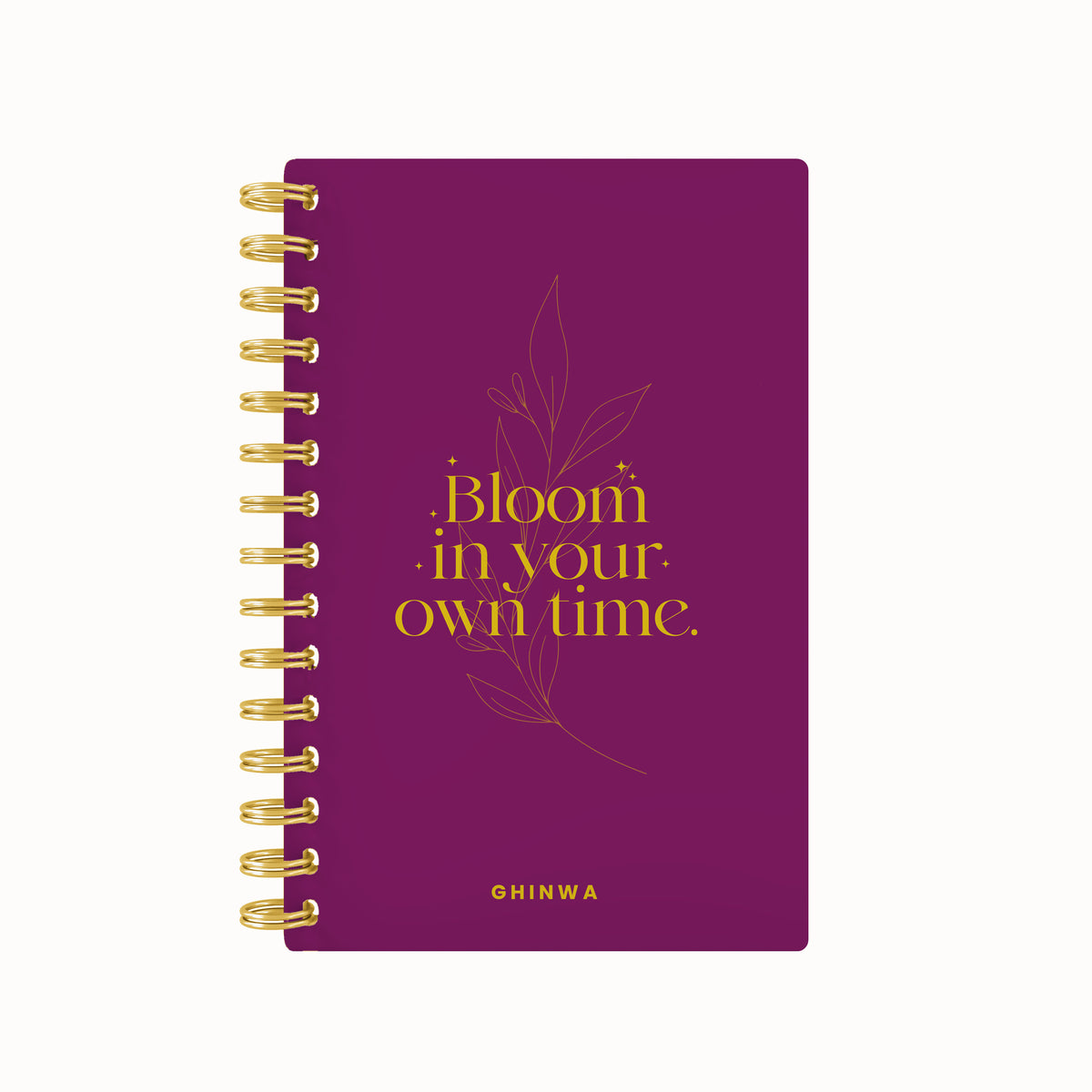 Bloom in your own time foil daily planner