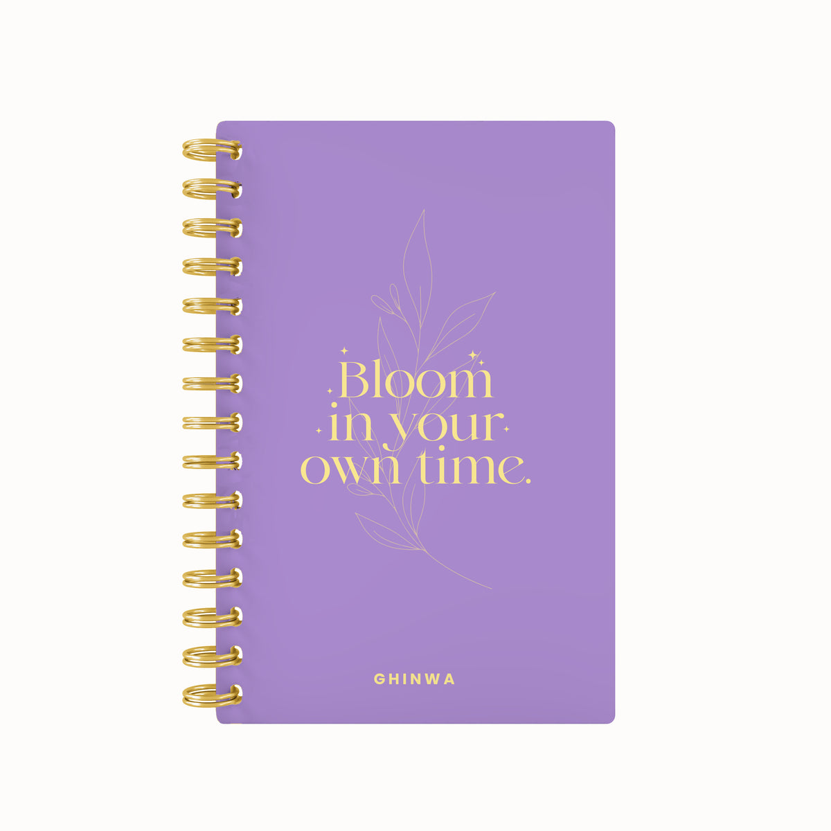 Bloom in your own time foil daily planner
