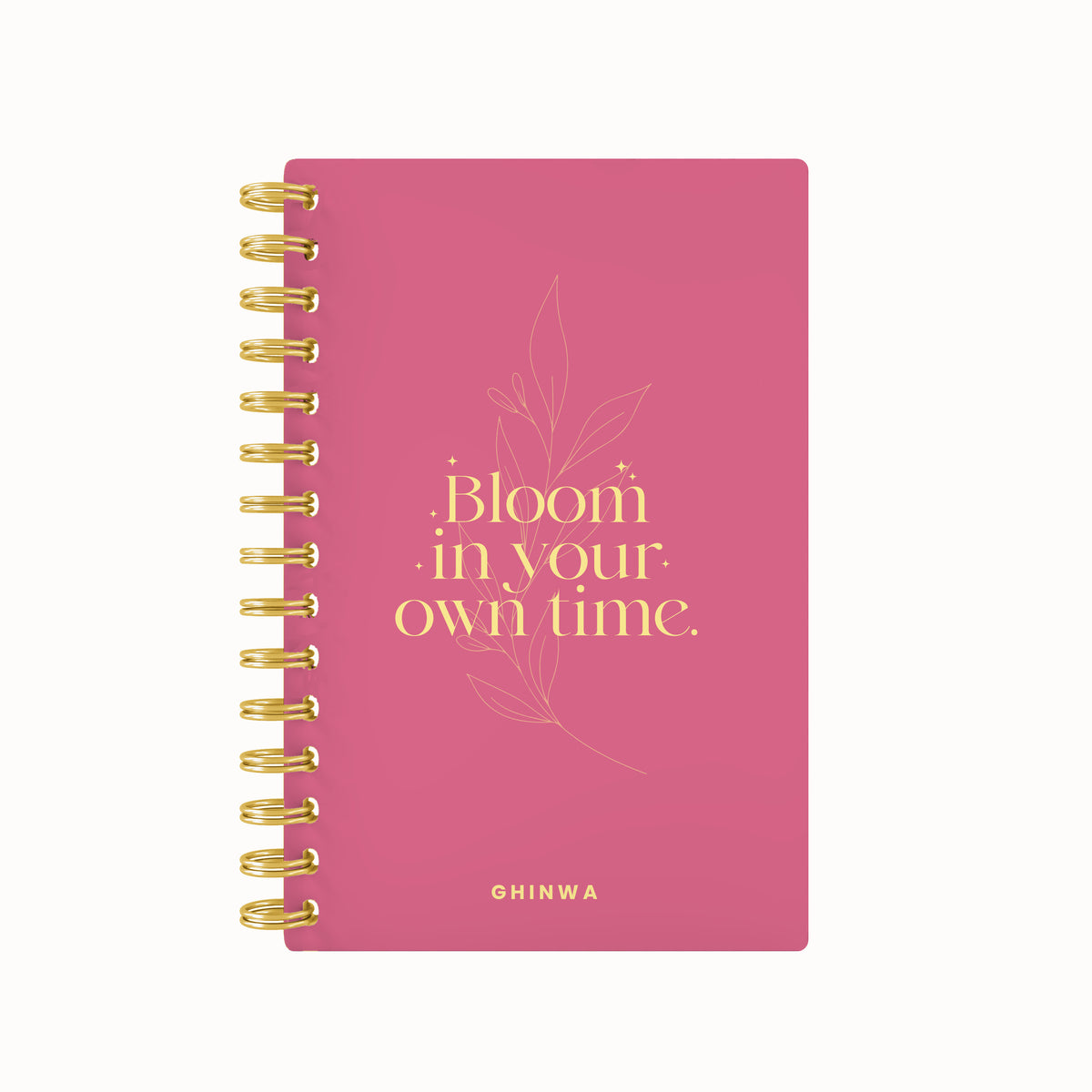 Bloom in your own time foil daily planner