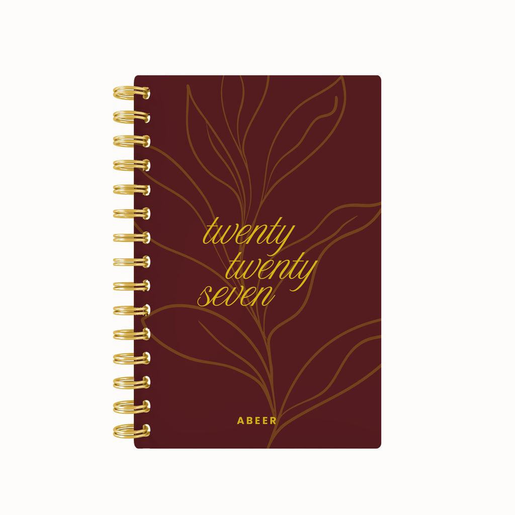 Blooming twenty seven foil daily planner