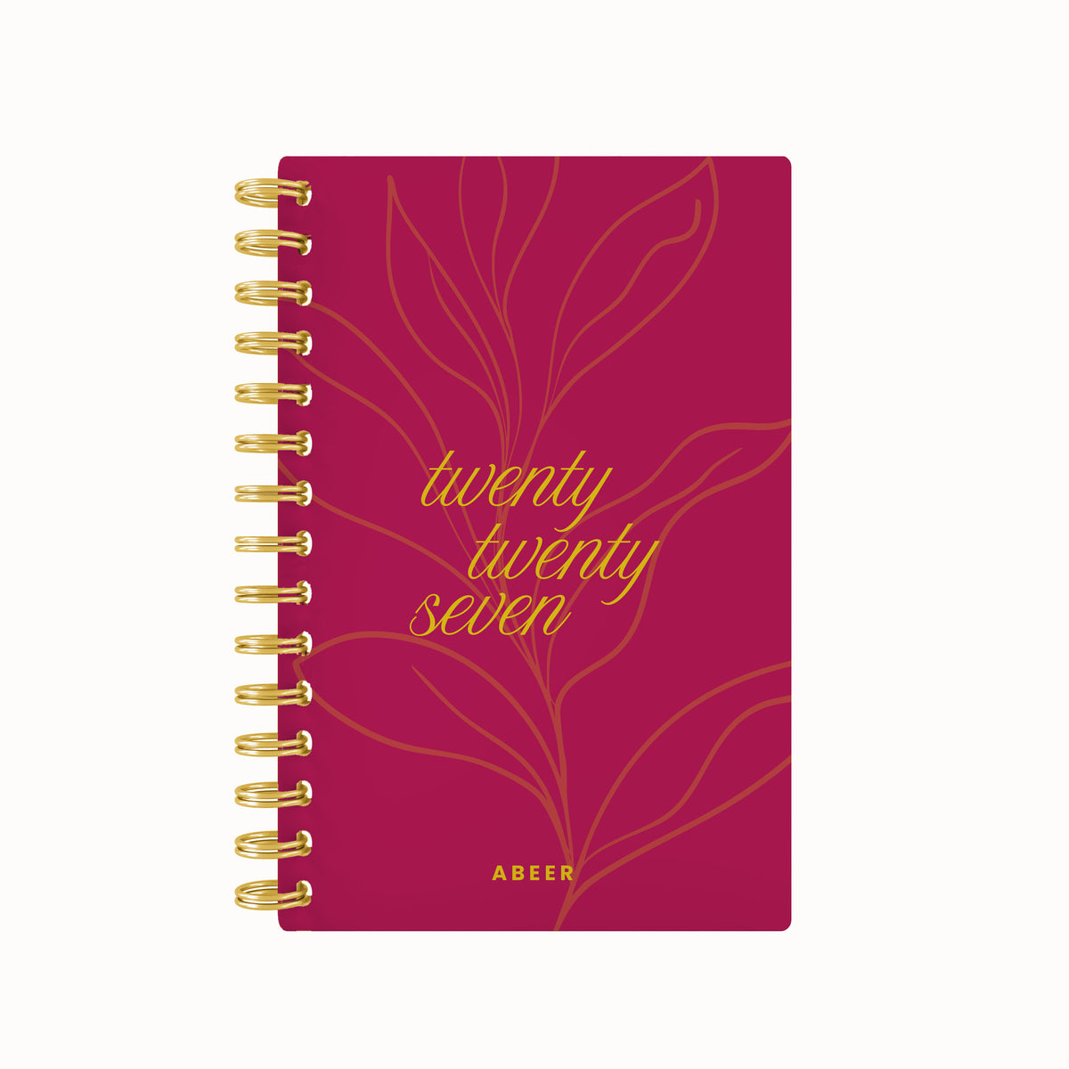 Blooming twenty seven foil daily planner