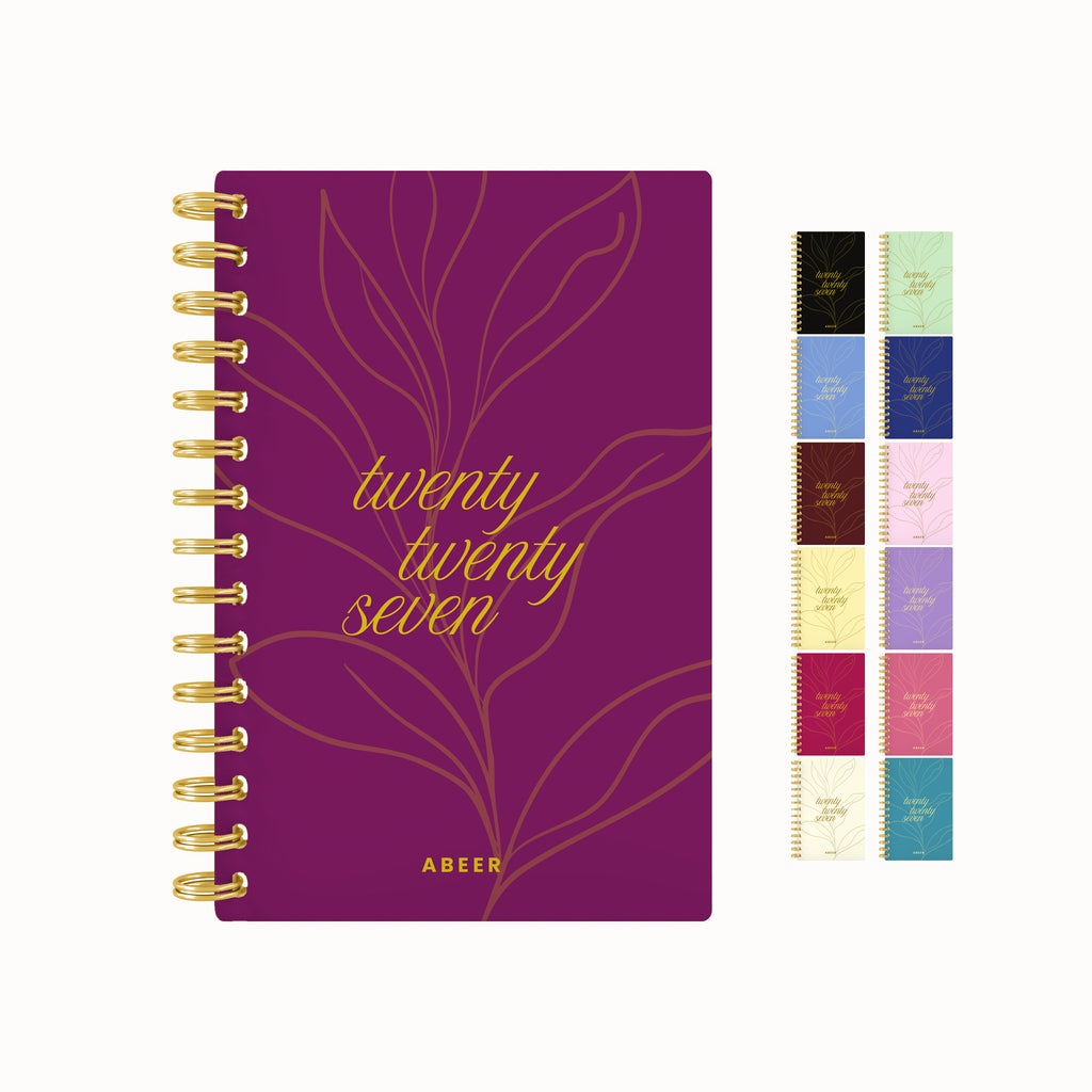 Blooming twenty seven foil daily planner