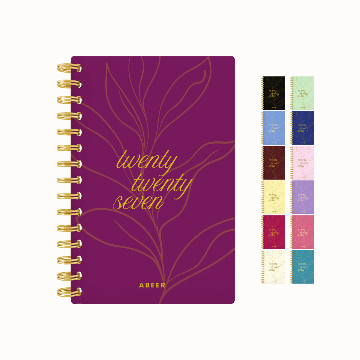 Blooming twenty seven foil daily planner