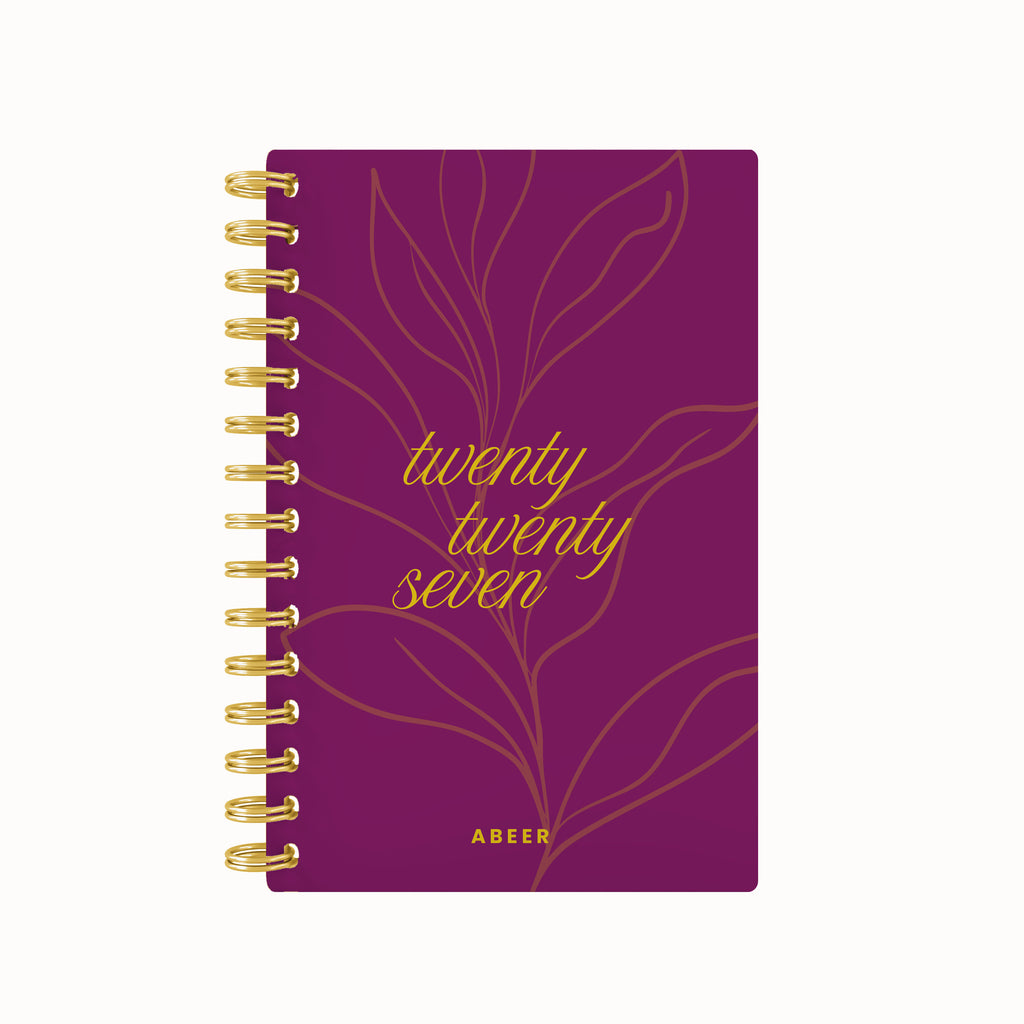 Blooming twenty seven foil daily planner