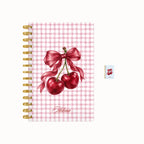 Cherry checkered weekly planner