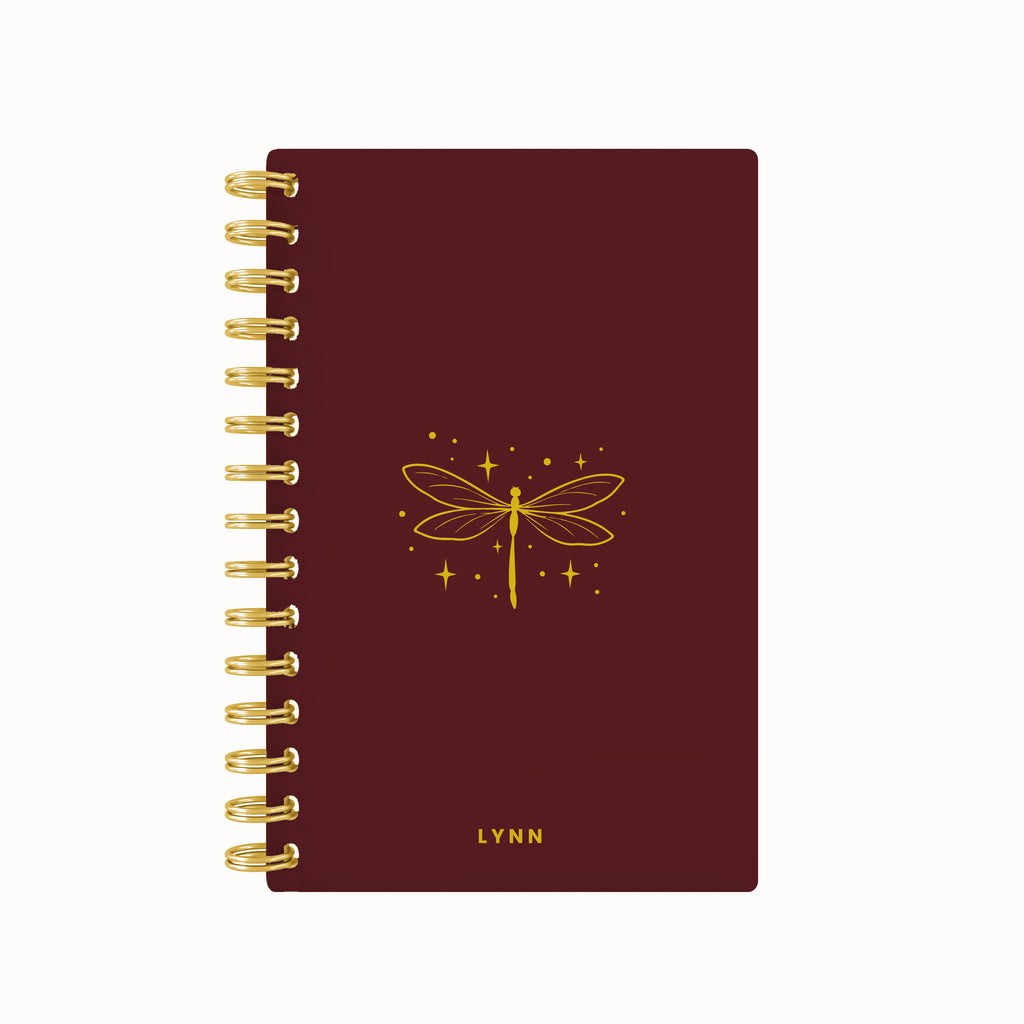 Dragon Fly Foil Lined Notebook