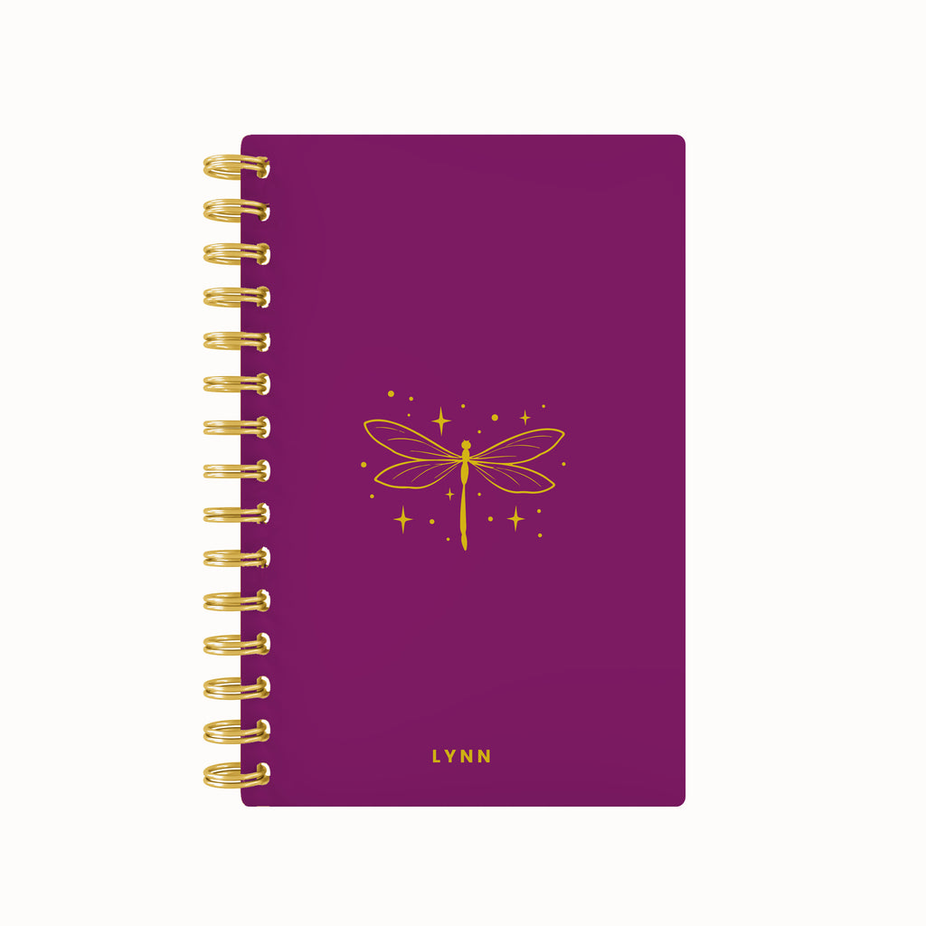 Dragon Fly Foil Lined Notebook