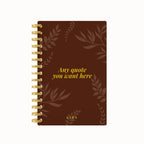 Foliage Foil Lined Notebook