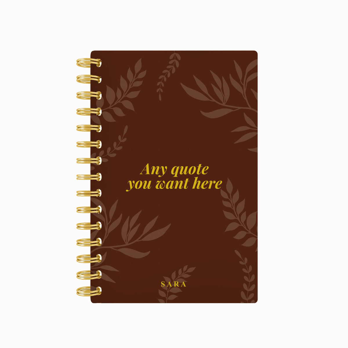 Foliage Foil Lined Notebook