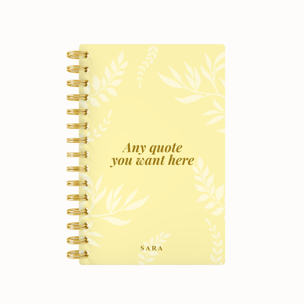 Foliage Foil Lined Notebook