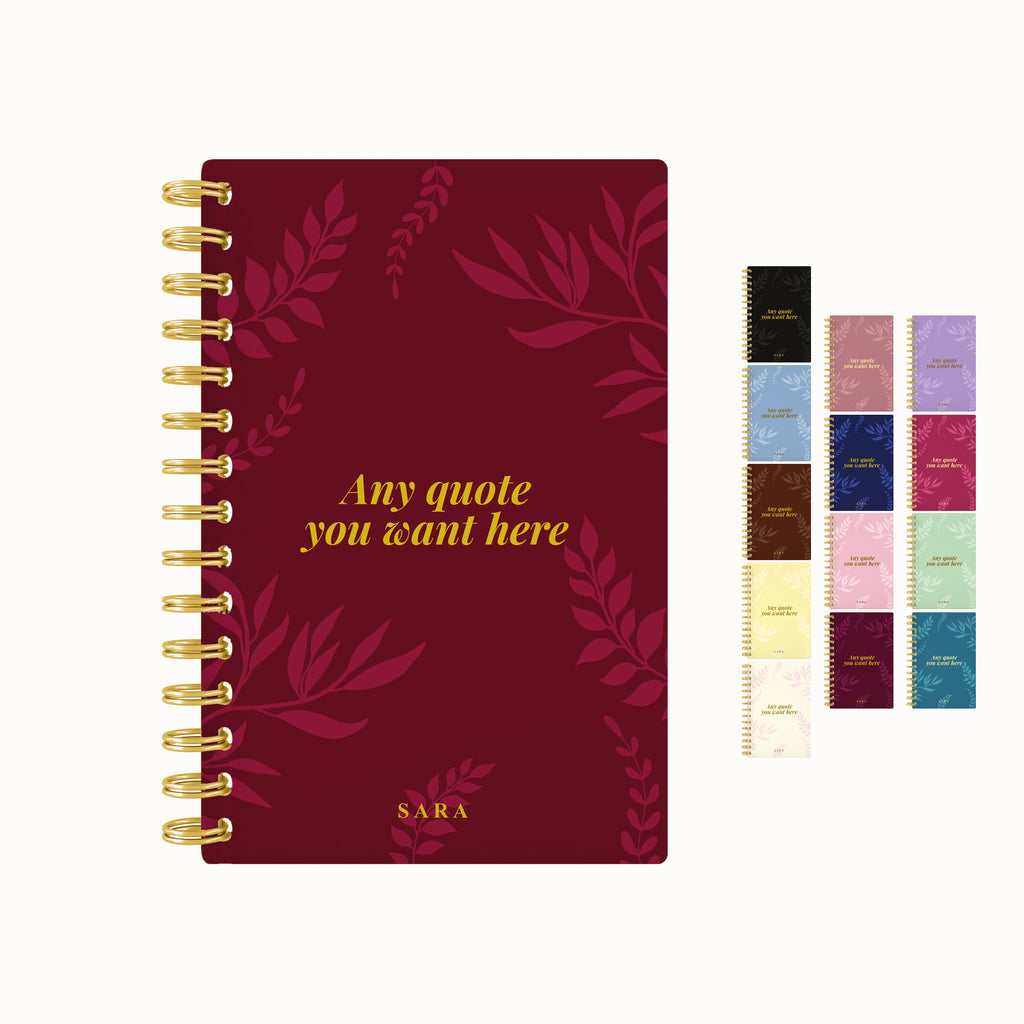 Foliage Foil Lined Notebook