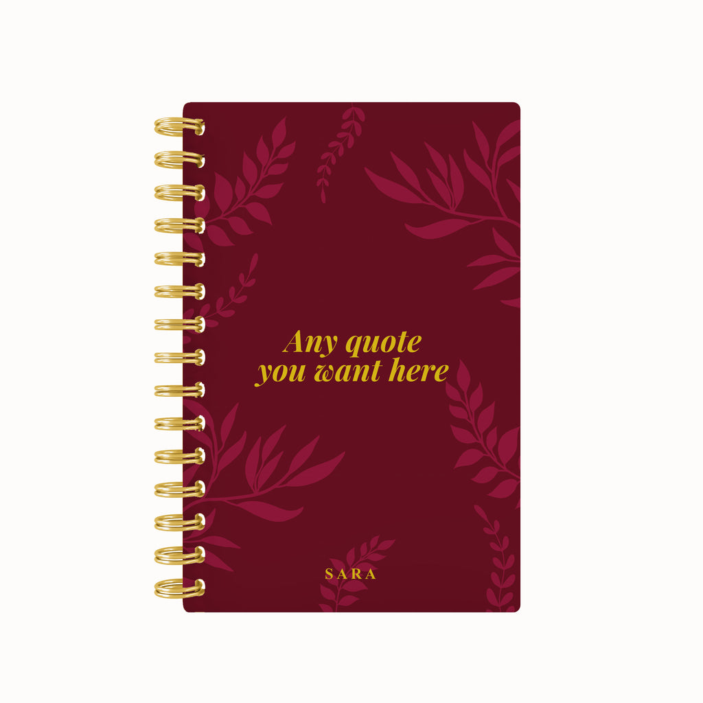 Foliage Foil Lined Notebook