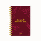 Foliage Foil Lined Notebook
