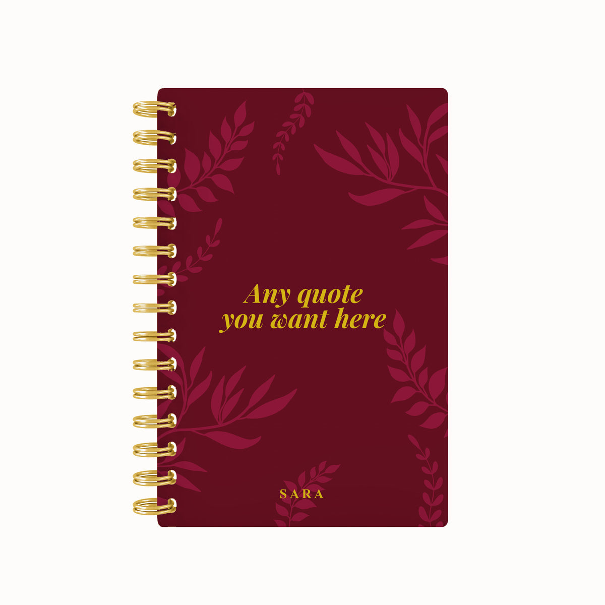 Foliage Foil Lined Notebook