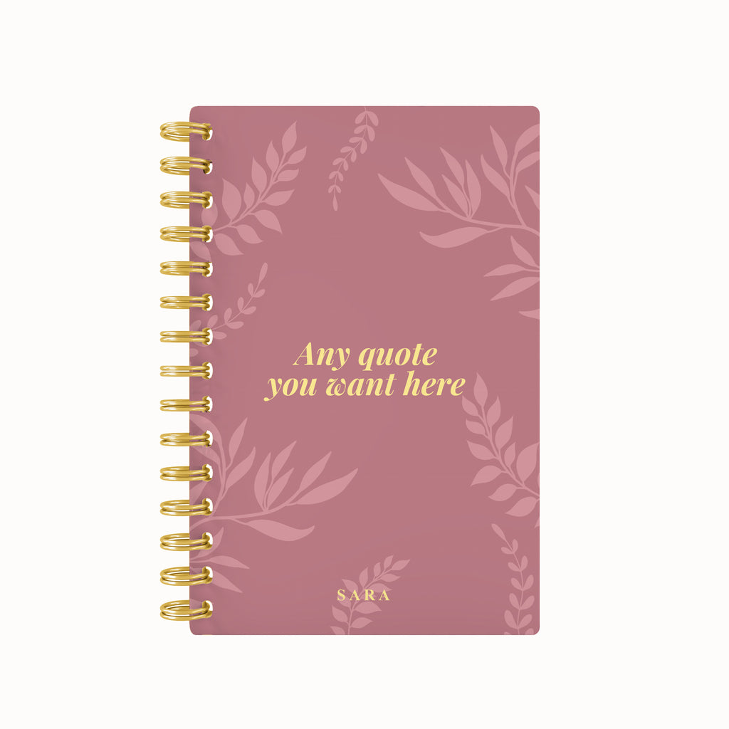 Foliage Foil Lined Notebook