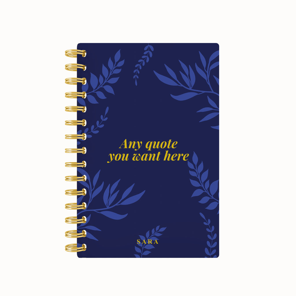 Foliage Foil Lined Notebook