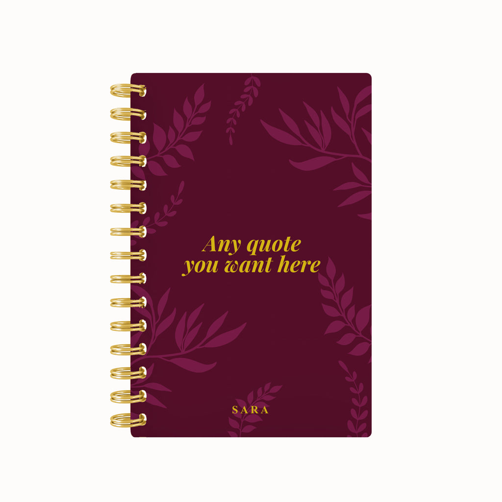 Foliage Foil Lined Notebook