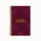 Foliage Foil Lined Notebook