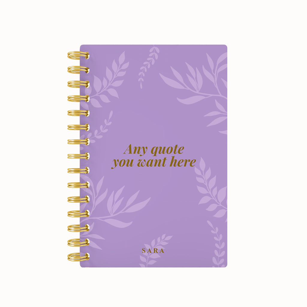 Foliage Foil Lined Notebook