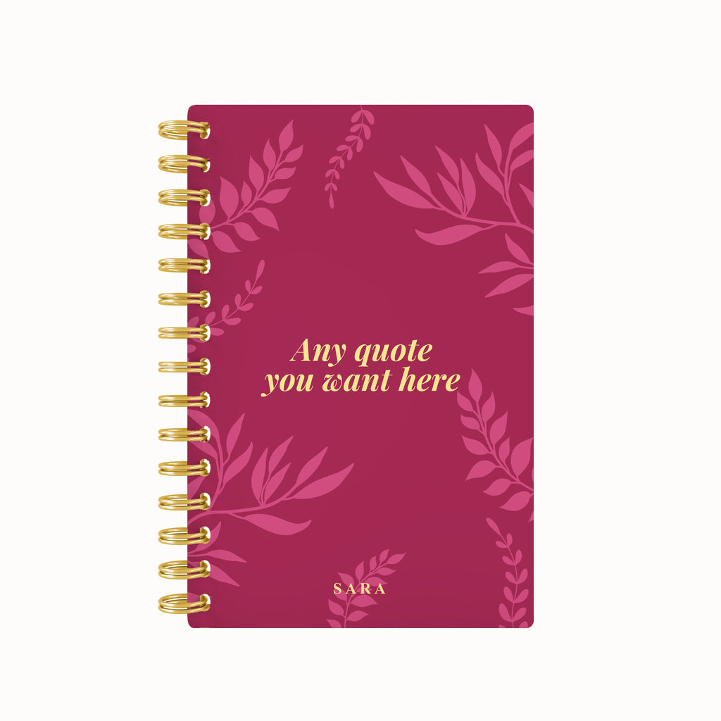 Foliage Foil Lined Notebook