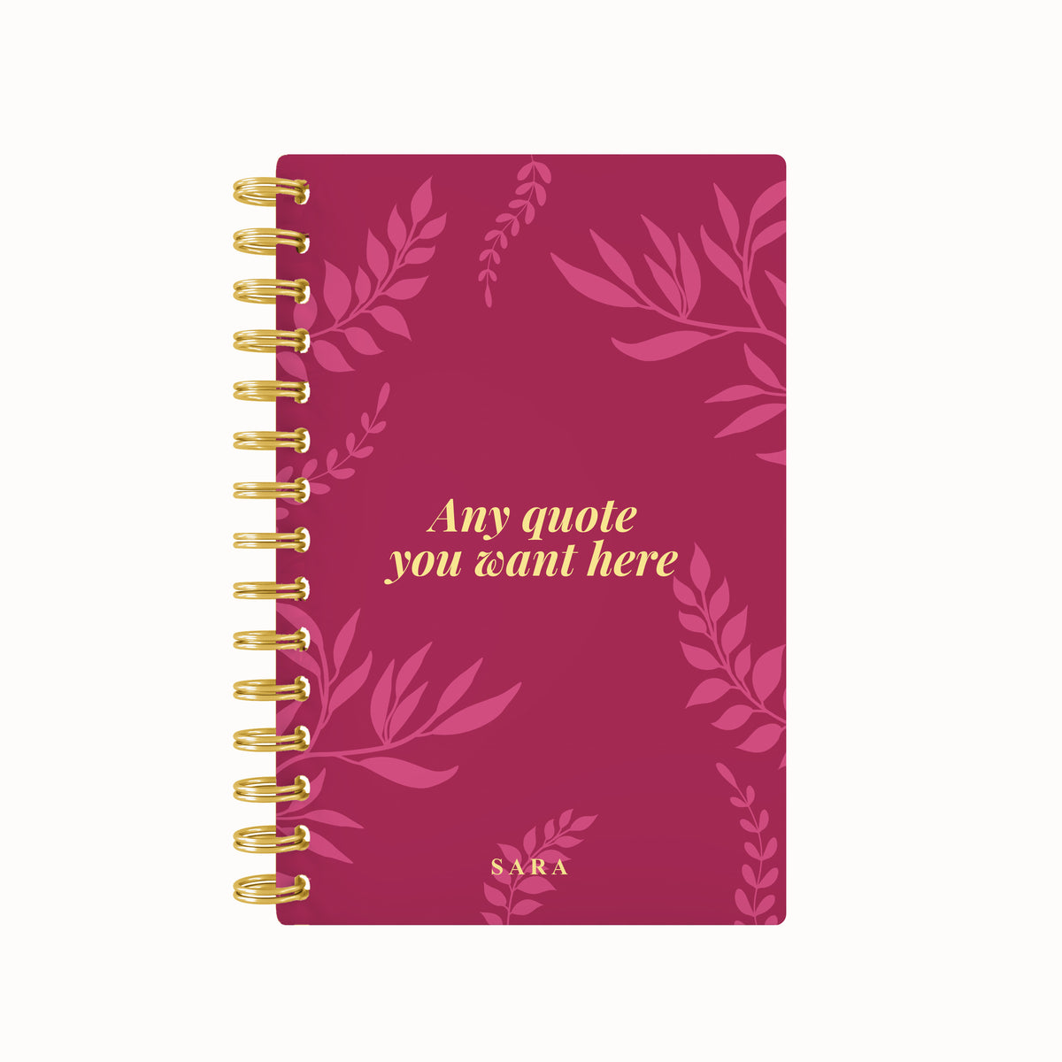 Foliage Foil Lined Notebook