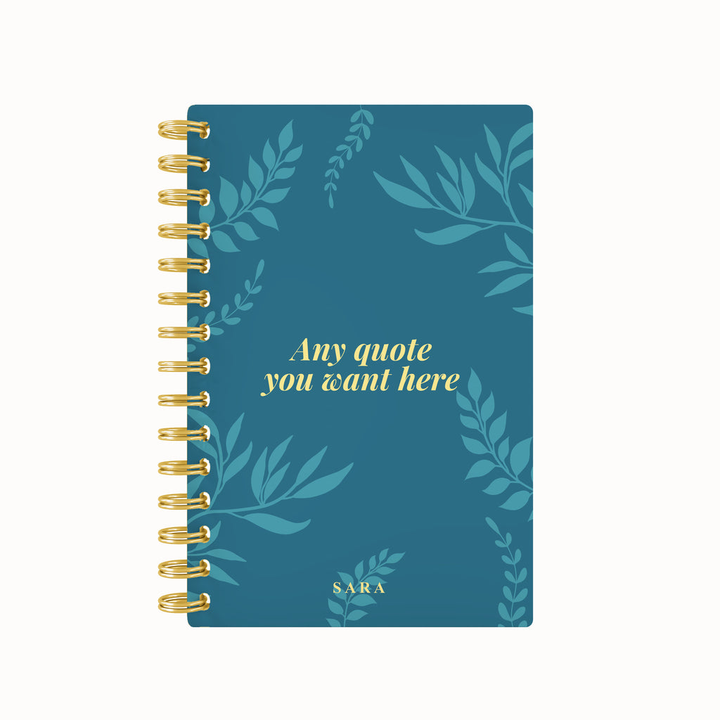 Foliage Foil Lined Notebook