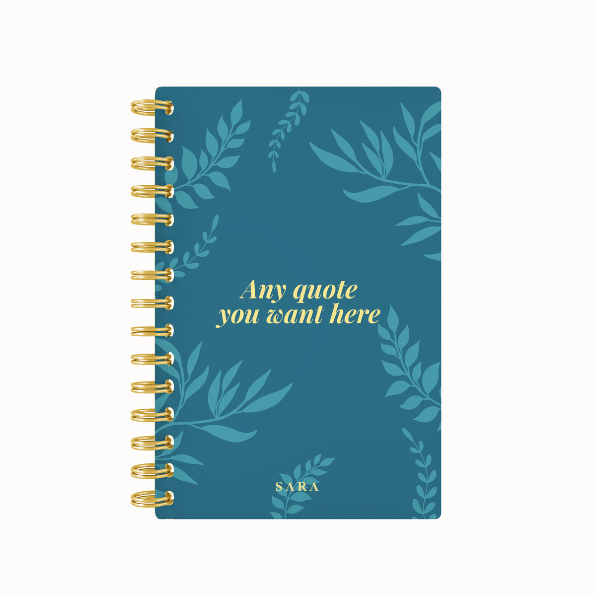 Foliage Foil Lined Notebook