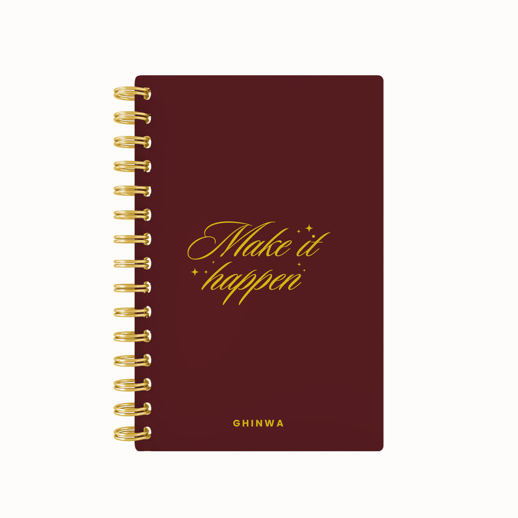 Make it happen foil weekly planner