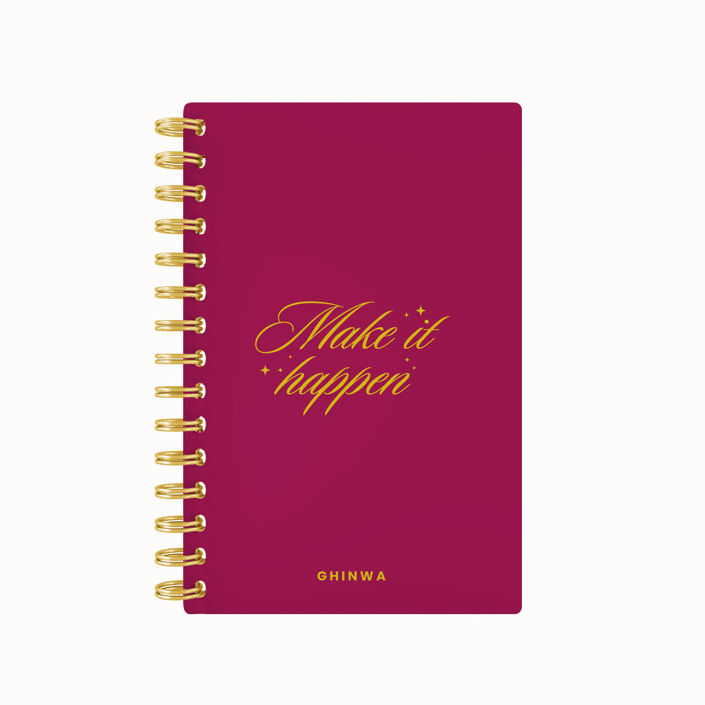 Make it happen foil weekly planner