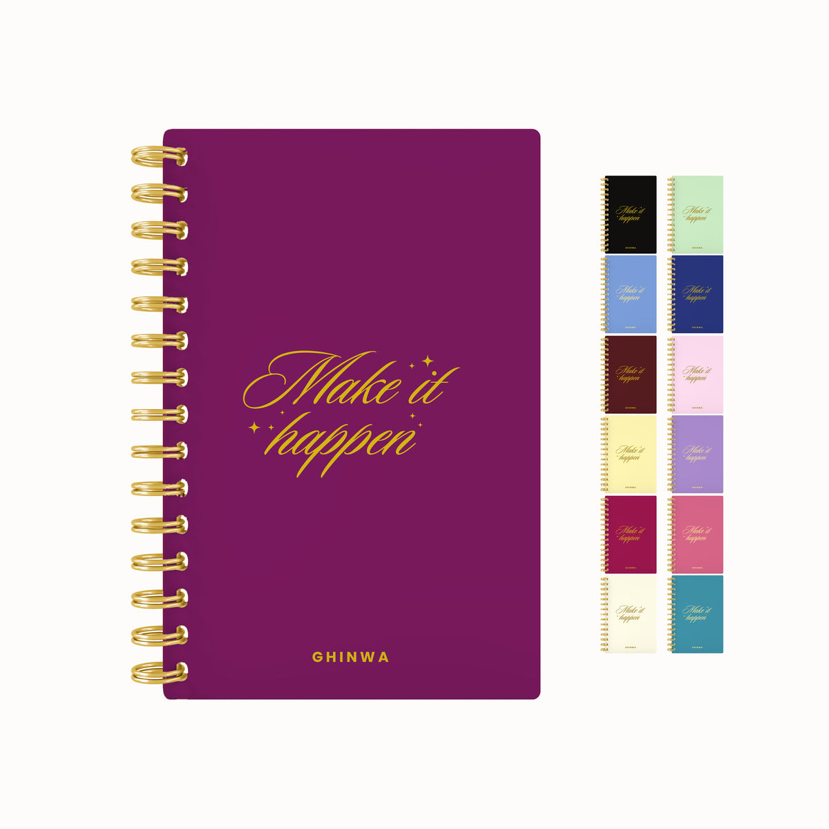 Make it happen foil weekly planner