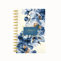 Marbled Flower Lined Notebook