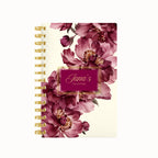 Marbled Flower Lined Notebook