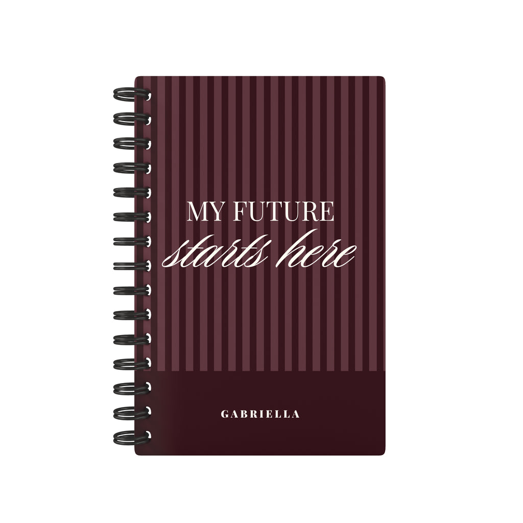 My Future Starts Here Lined Notebook