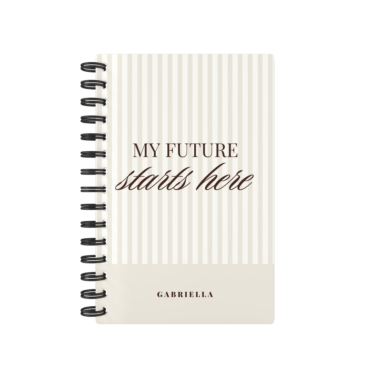 My Future Starts Here Lined Notebook