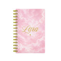 Name Pink Clouds Lined Notebook