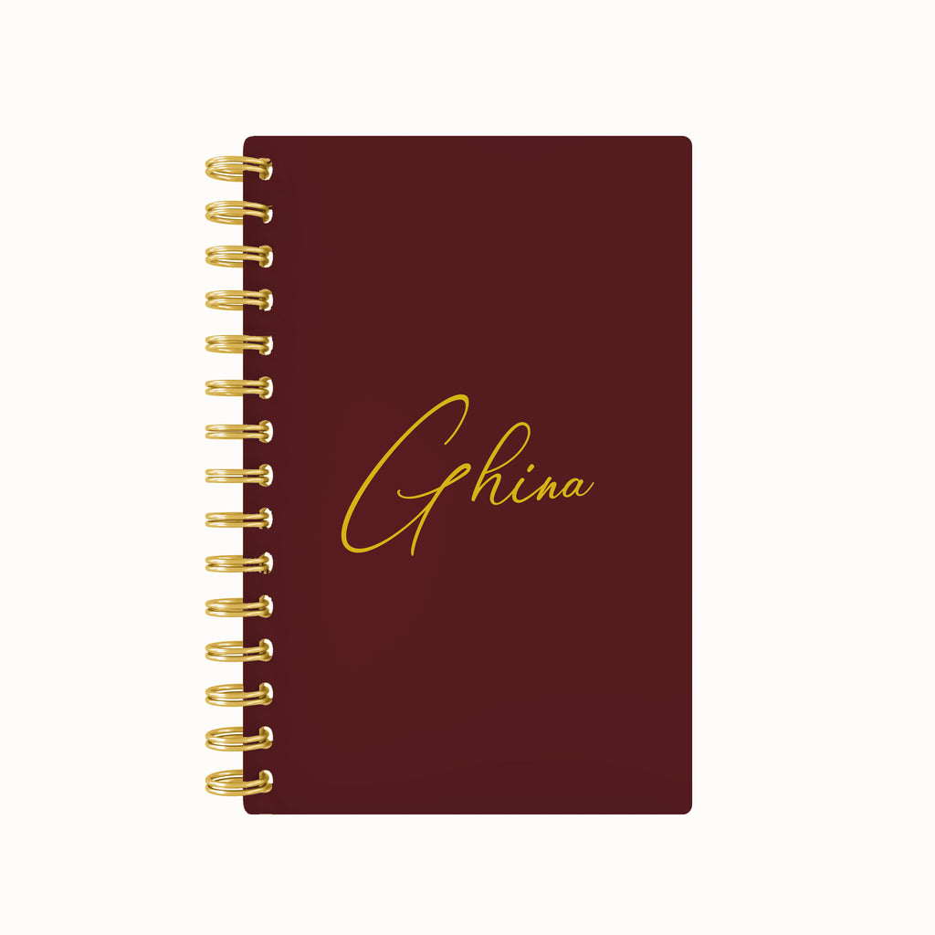 Names Foil Lined Notebook