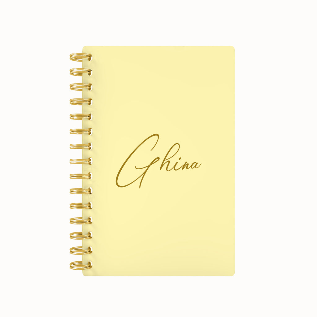 Names Foil Lined Notebook