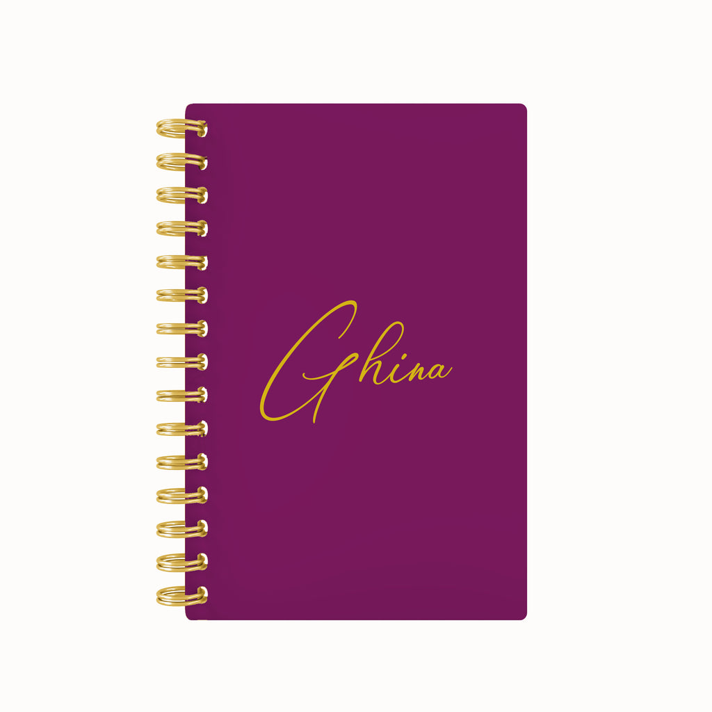 Names Foil Lined Notebook