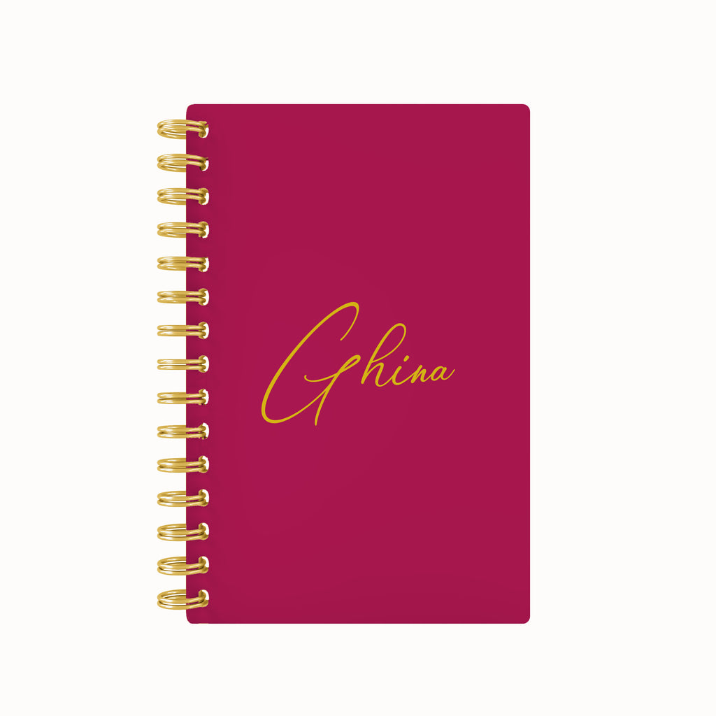 Names Foil Lined Notebook